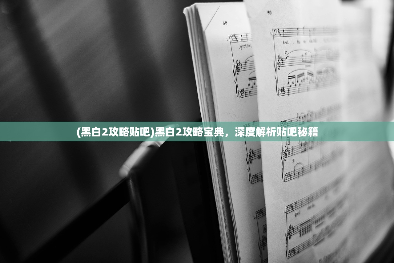 (黑白2攻略贴吧)黑白2攻略宝典，深度解析贴吧秘籍