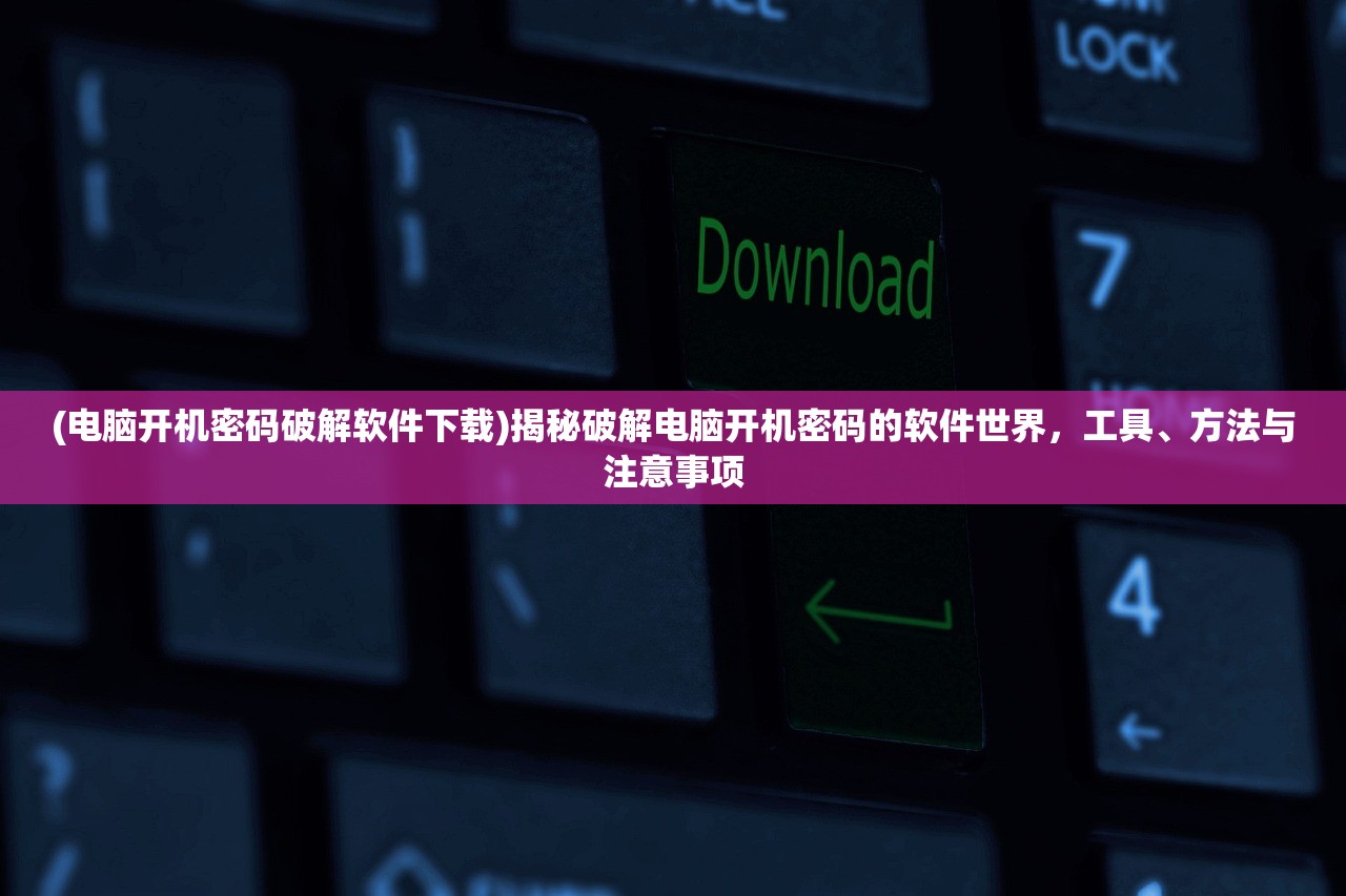 (电脑开机密码破解软件下载)揭秘破解电脑开机密码的软件世界，工具、方法与注意事项