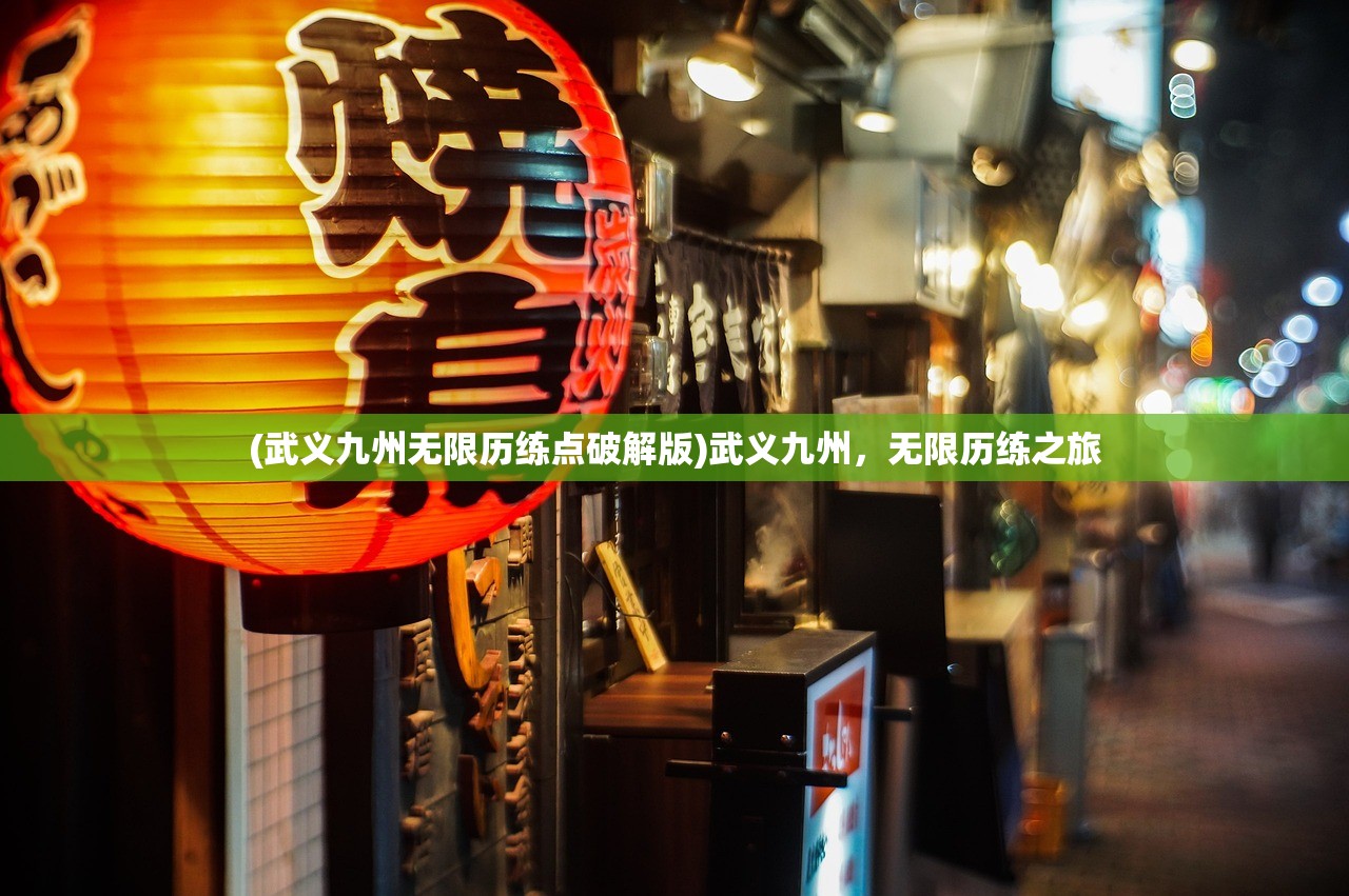 (武义九州无限历练点破解版)武义九州，无限历练之旅