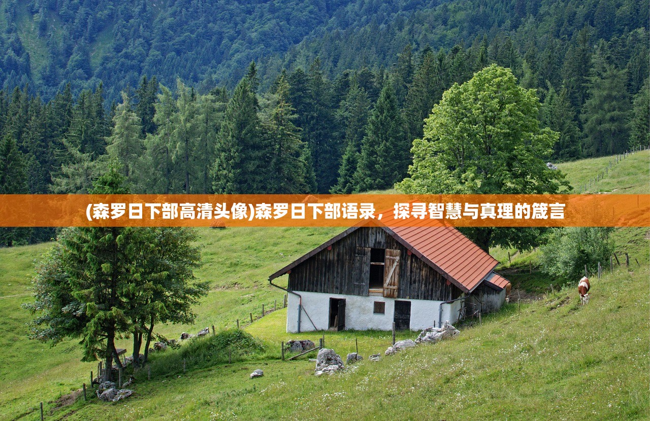 (森罗日下部高清头像)森罗日下部语录，探寻智慧与真理的箴言