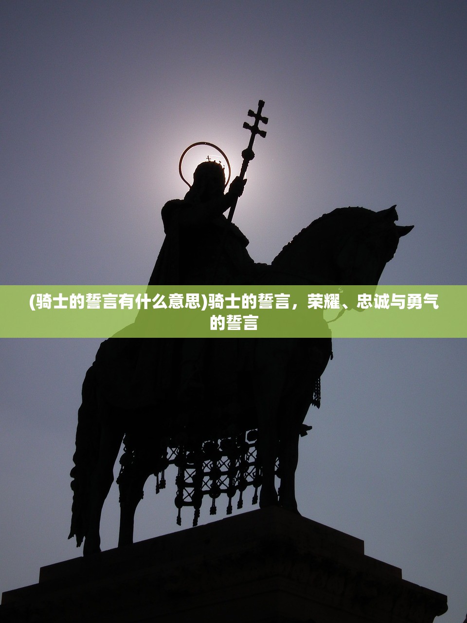 (骑士的誓言有什么意思)骑士的誓言，荣耀、忠诚与勇气的誓言